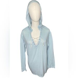 No Boundaries Sky Blue Sleepwear Hoodie Top